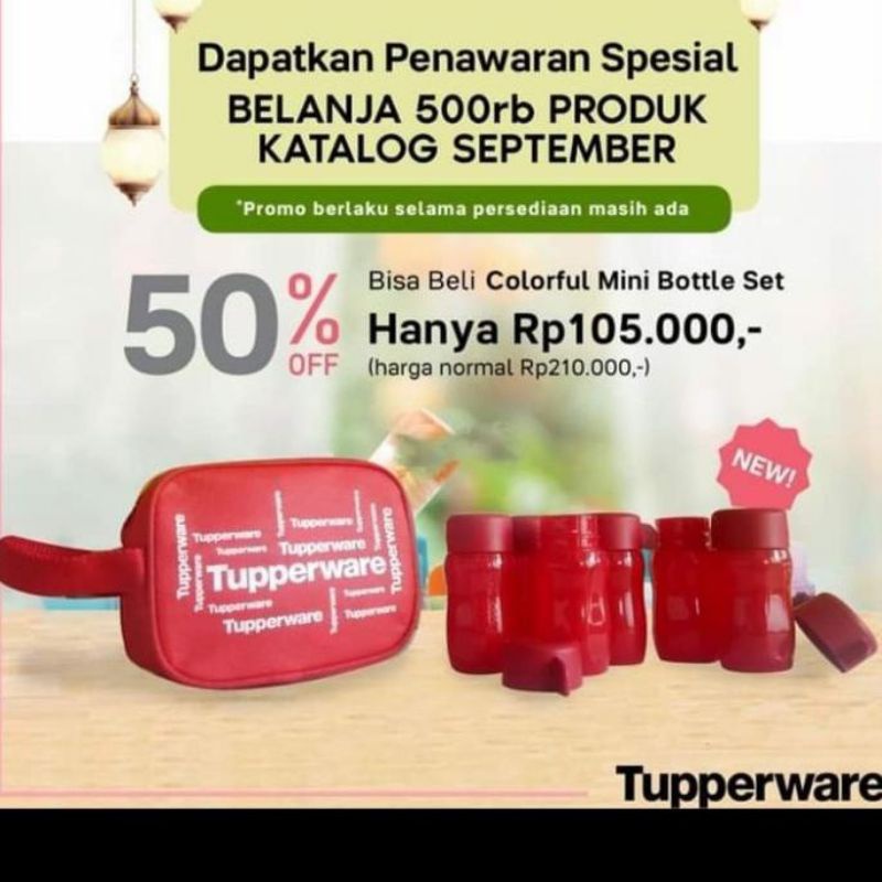 tuperware botol mini kkcr 90 ml set