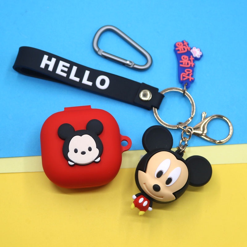 Case Pelindung Earphone Wireless Bluetooth Desain Minnie Untuk Samsung Galaxy Buds Live / Buds Pro