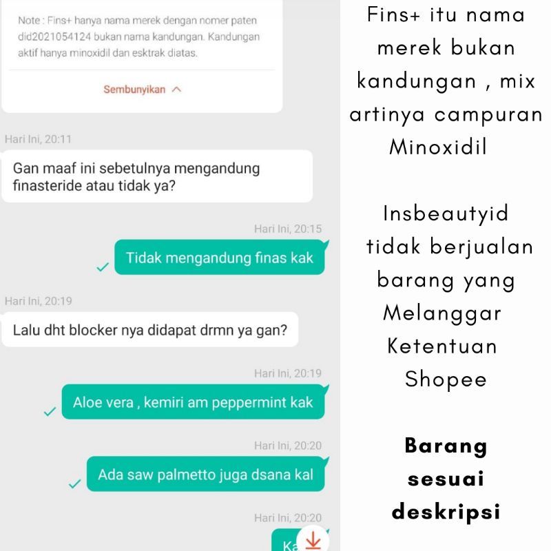Fins Metto METTOMINT Saw Palmetto Peppermint Hair Tonic Rambut Alami dht bloker dht blocker INSBEAUTYID 60 ML BUKAN MINOXIDIL FINMIX-6