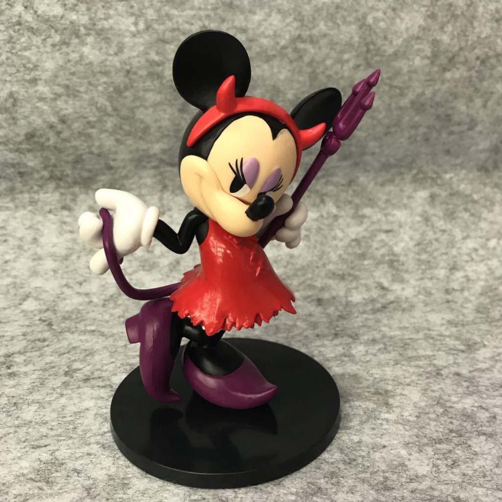 Ready Stock !!! New Disney Minnie Mickey Mouse Active Figure Devil Minnie Mummy Mickey Santa Mickey Christmas Figure Gift Decoration