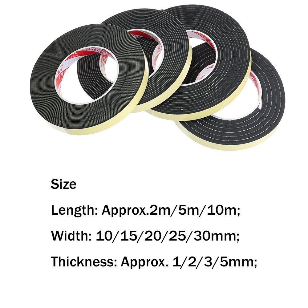 Preva 1pcs Seal Strip Perangkat Keras Kamar Mandi Jendela Pintu Insulasi Suara Weather Stripping Rubber Strip Tape