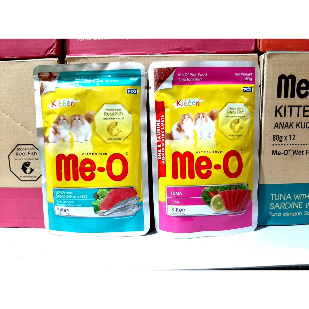 MAKANAN ANAK KUCING MEO POUCH 85gr KITTEN