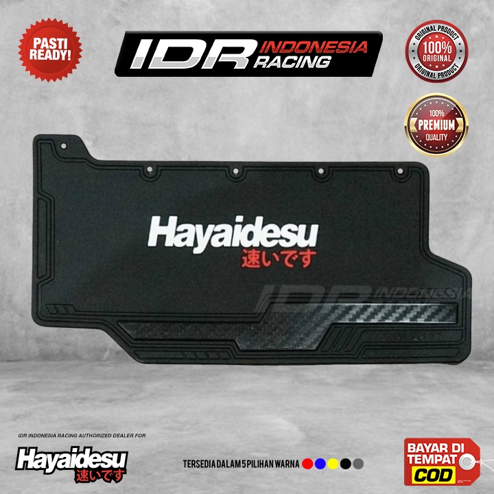 Hayaidesu Mudflap Honda Scoopy Ring 14 R14 2014 2016 Mud Flap Guard Karet Penahan Lumpur Motor Premium