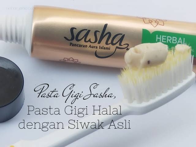 Herbal siwak dan sirih - Pasta Gigi SASHA Toothpaste Siwak Halal 65gr (tanpa box)