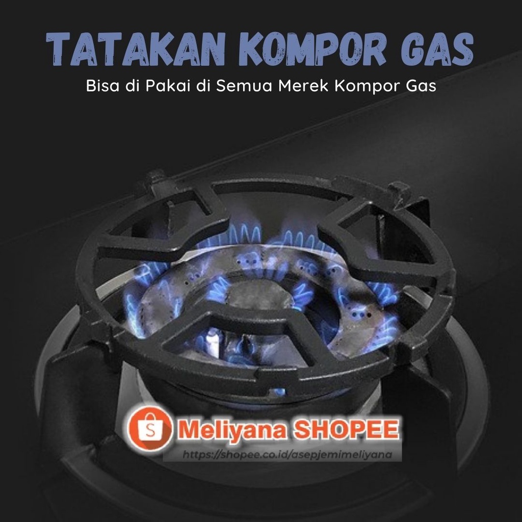 Tatakan Dudukan Besi Tungku Kompor Gas Semua Merk ANTI SLIP Bahan Besi Universal Stovetop Trivet