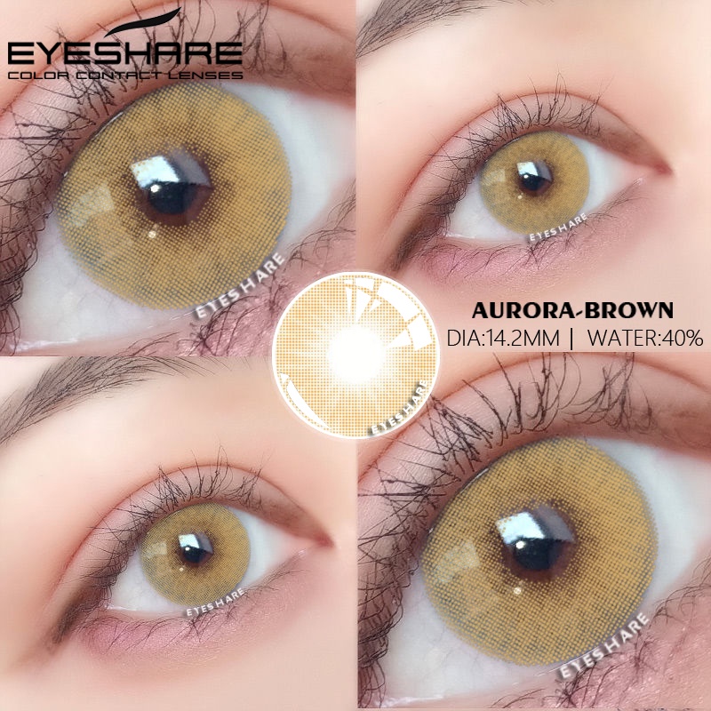 [✅COD]EYESHARE softlens natural korea style grey normal big eyes soflens Gankyu softlens Eos sole three gray Minus 0.00 Soflen Model Terbaru 2023