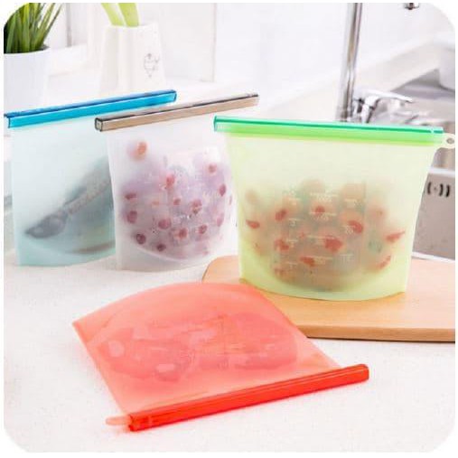 Silicone Fresh keeping Sealing BagPouch Makanan Silikon