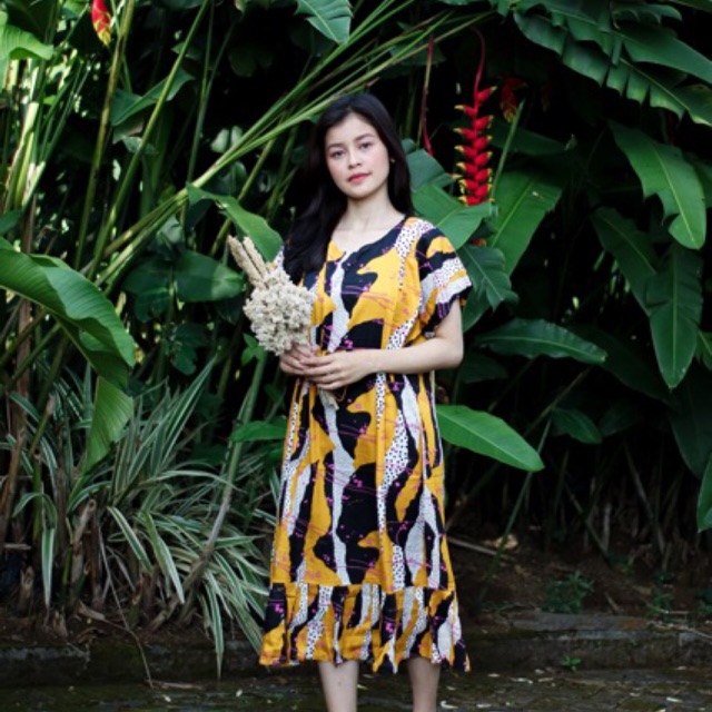 SALE  Daster Ruffle Serut Rayon Hitz Habel CSL Kreveeya Rgb