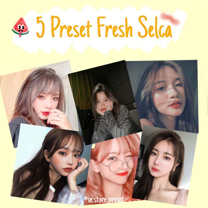 5 MINIPACK PRESET LIGHTROOM FRESH SELCA For IOS &amp; Android