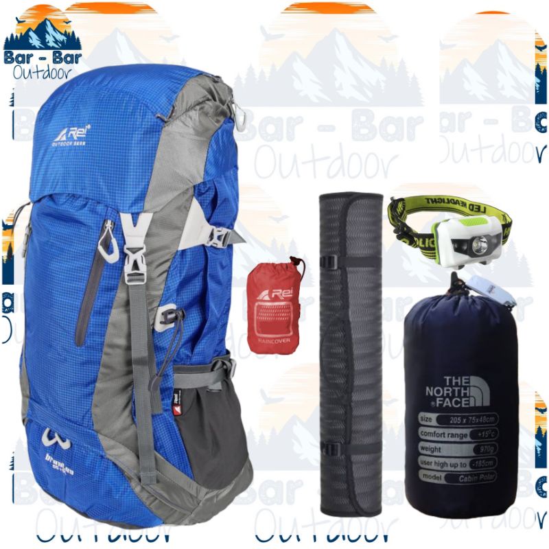Paket Tas Gunung Tas Outdoor Carrier Arei Rei Brantas 55+5L