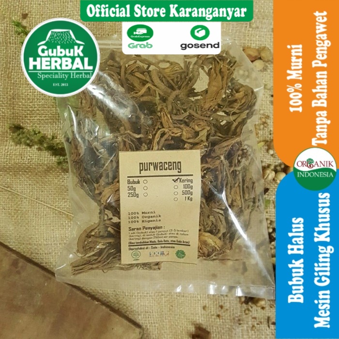 

PURWOCENG KERING 50 GRAM - Pimpinella Pruatjan - ASLI - KUALITAS PREMIUM - ORGANIK