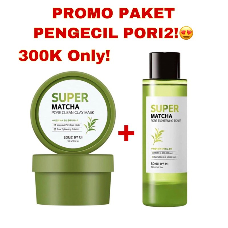 SOME BY MI SUPER MATCHA CLAY MASK + TONER