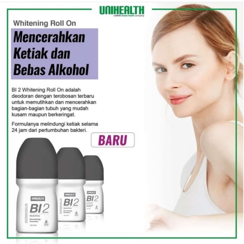 PROMO BI 2 / Whitening roll on / deodorant / bebas alkohol