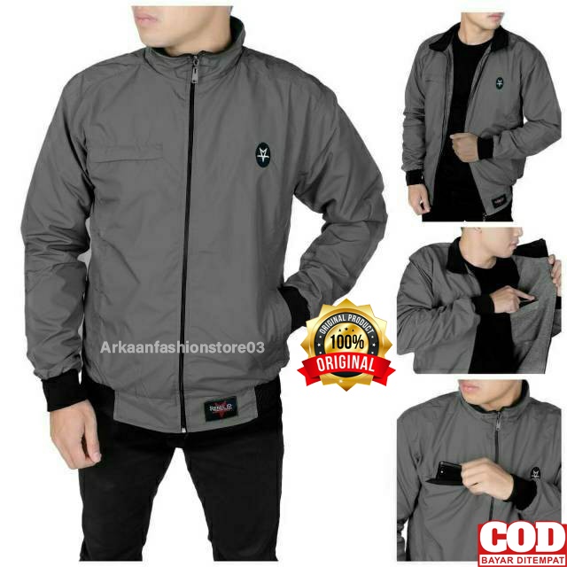 AKN - JAKET BOMBER PRIA ANTI AIR WATERPROOF  CASUAL SIMPLE ORIGINAL REBEL ID / JAKET MOTOR PRIA SGM ANTI ANGIN WINDPROOF TEBAL DAN NYAMAN