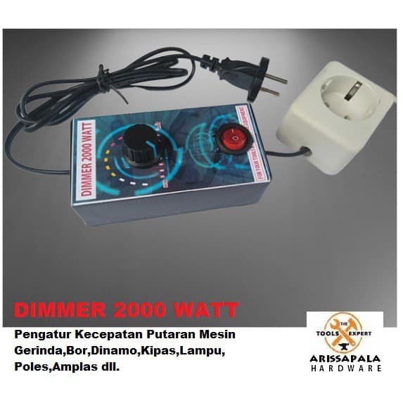 Pengatur Kecepatan Putaran Gerinda Bor Dinamo Kipas Heater Lampu Dimer
