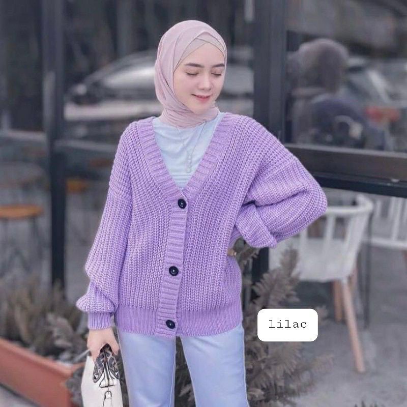 ELLENA BASIC OUTWEAR (7 GET) / MIDI KARDIGAN /RAJUT PREMIUM / BASIC outer