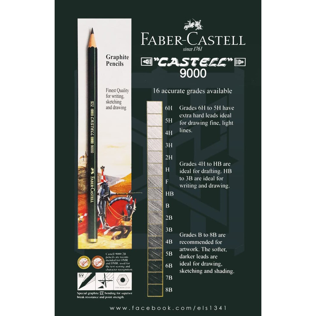 

JUAL FABER CASTELL 9000 GRAPHITE PENCILS