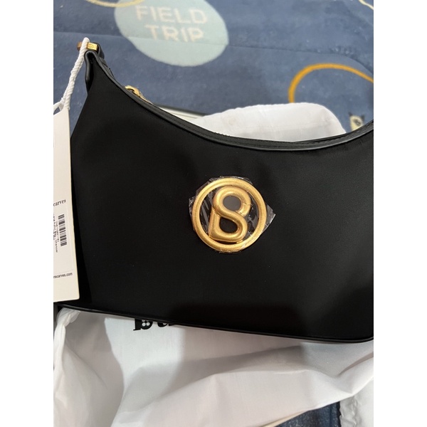 (NEW SIAP KIRIM) LUANA NYLON BAG CHARCOAL BUTTONSCARVES