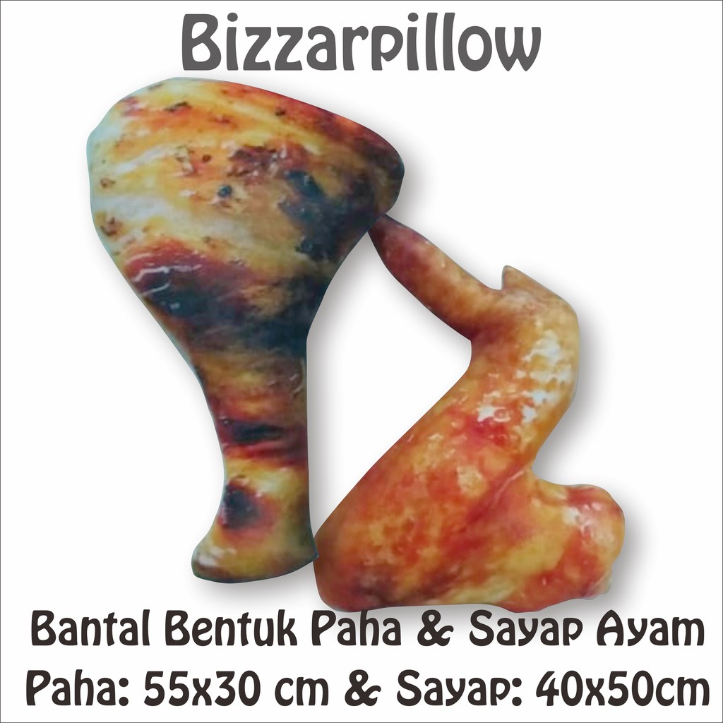 Bizzarpillow Bantal Sayap Ayam Paha Ayam Size L BZ118