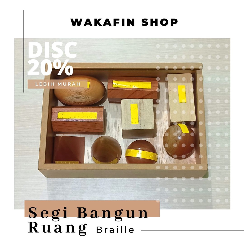 

DISKON!!! 1 SET SEGI BANGUN RUANG | ALAT PERAGA UNTUK TUNANETRA