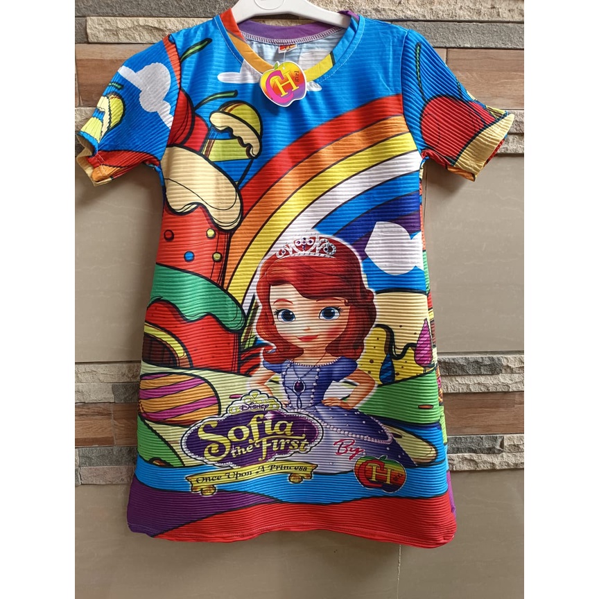 TERBARU DRESS TURUN NAIK MOTIF SOFIA VIRAL TIKTOK  Dress Anak 3-8 THN Tahun Baju Turun Naik lagi vir