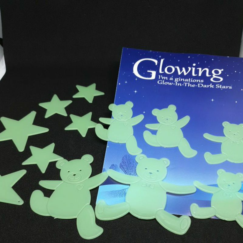 

Glow In The dark Sticker Karakter Ukuran Medium/ Sticker Bisa Terang Dalam Kegelapan
