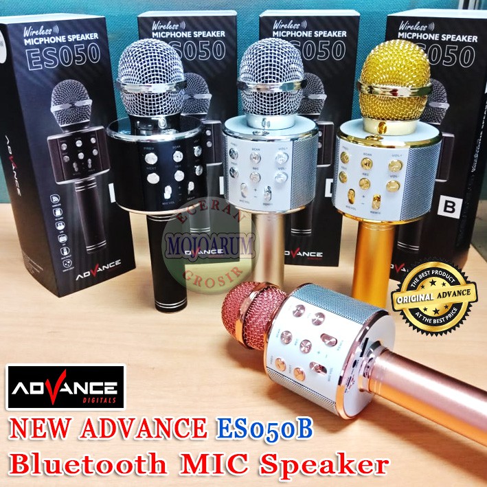 NEW ES050B Mic Speaker Advance Bluetooth Karaoke Microphone USB Memory