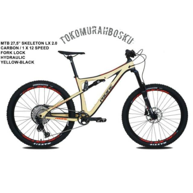 Sepeda Gunung Downhill MTB 27.5 Pacific Skeleton LX 2.0