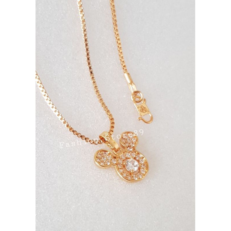 ready kalung mickey xuping fashion bestquality kalung fashion mickey perhiasan replica emas xuping