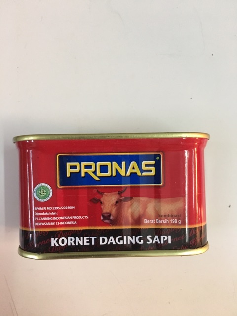 PRONAS Kornet Kaleng Daging Sapi 198g / Corned Beef Pronas 198 gram / Kornet Sapi Pronas Kecil