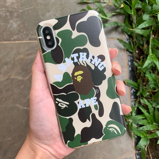 Casing BATHING AAPE hypebeast hype softcase custom iphonex iphone11 samsung oppo xiaomi vivo Realme