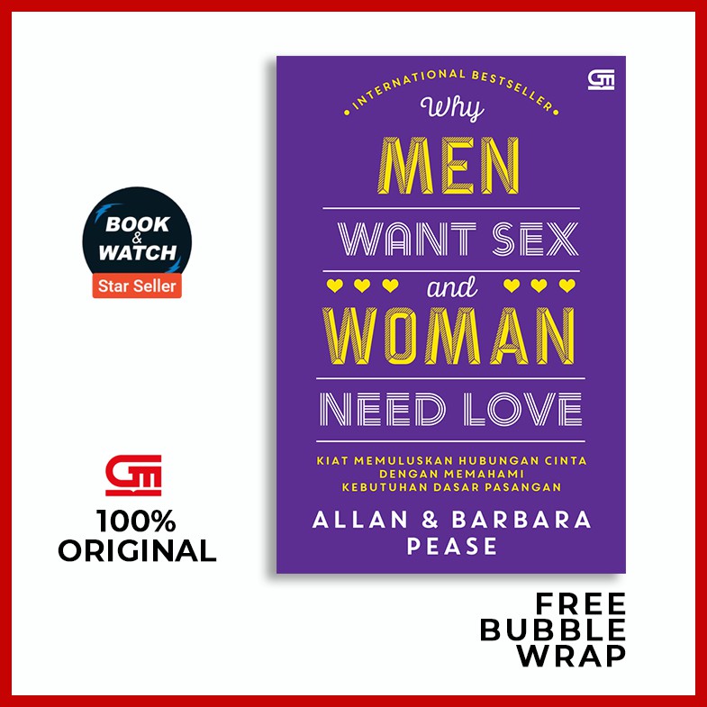 Jual Why Men Want Sex And Women Need Love Original Gpu Gramedia 