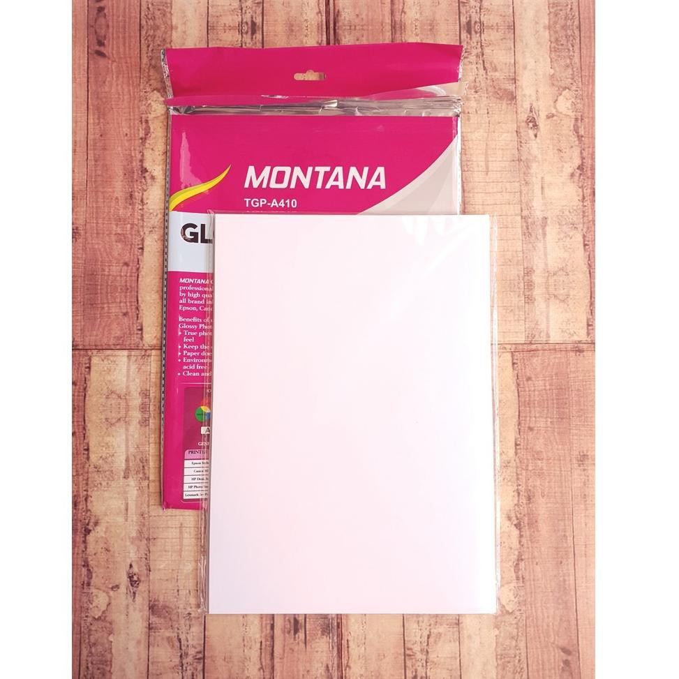 

[KODE DD588] Kertas Photo - Photopaper - Montana Glossy Paper 210 Gsm - Montana TGP-A410