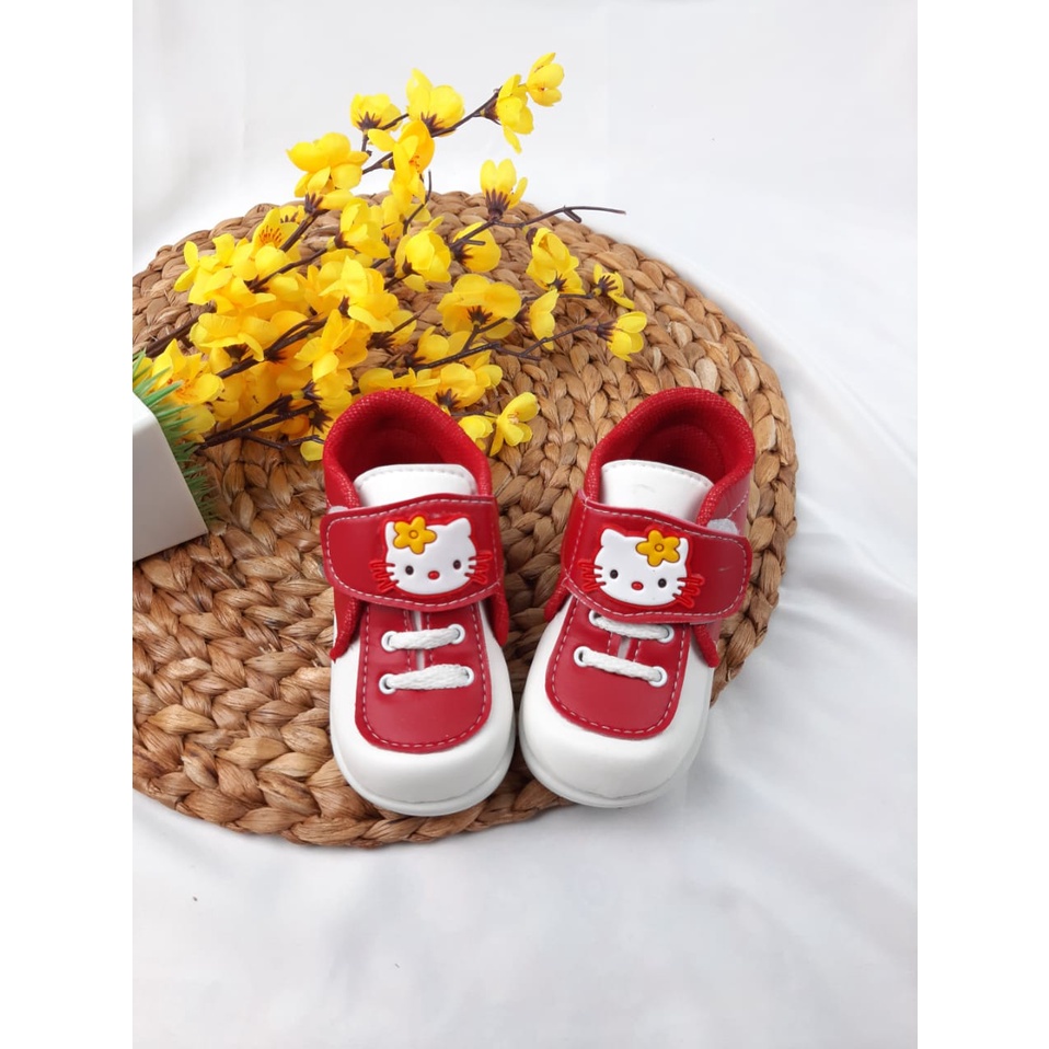 mandirishoesstore-SEPATU ANAK KARAKTER KARTUN KUCING TALI 1-3 TAHUN CAY27