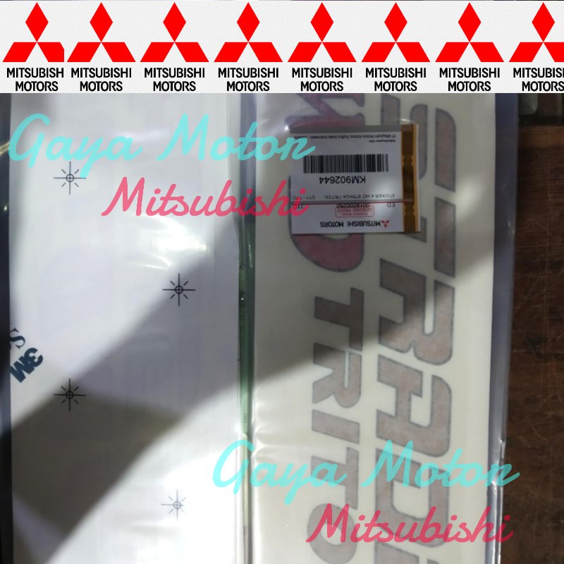 (100% TOP) stiker sticker 4wd strada triton asli genuine Mantap Boss