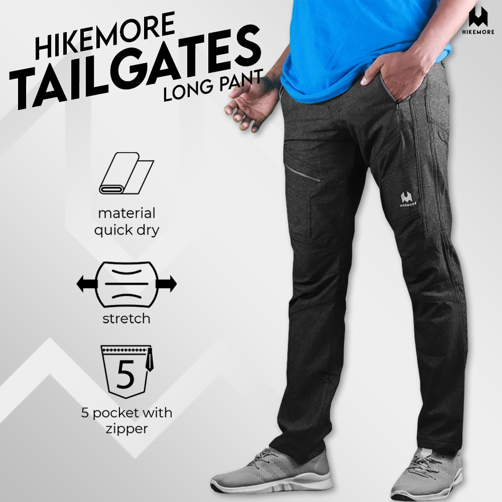 Hikemore Tailgates Celana Panjang Gunung Outdoor Cargo Quickdry Dry Fit Stretch Original LIVE