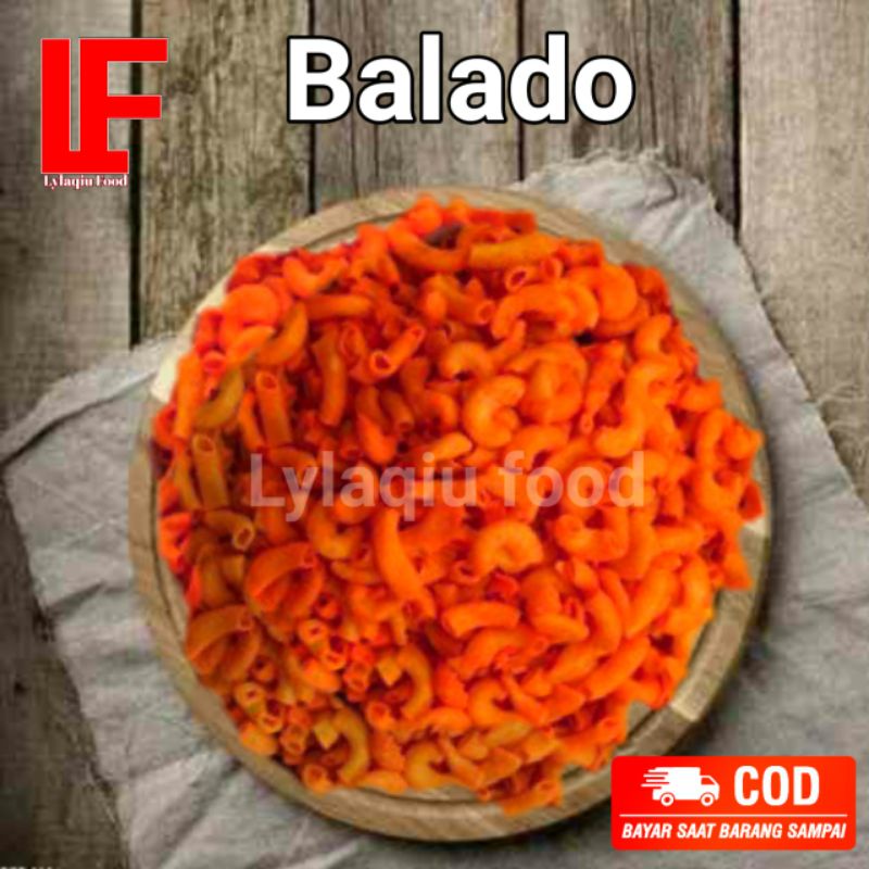 

LYLAQIU Camilan Termurah Makaroni Rasa Balado 150 gram