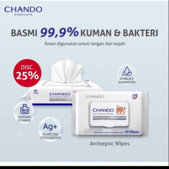 TISSUE BASAH/TISSUE CHANDO ALCOHOl WIPES