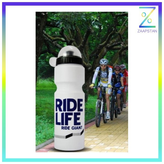 Botol Minum Olahraga Sepeda Ride Life Logo 750ml - 30A11 - White