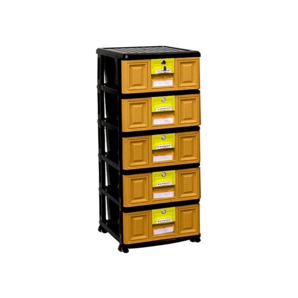 Lemari Pakaian Plastik Napolly / Lemari Anak STB-500 BK1
