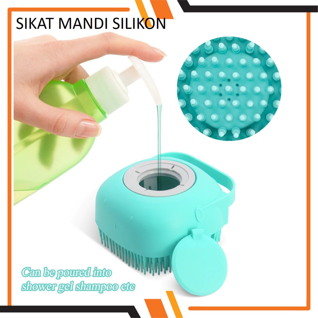 Sikat Mandi Silikon Sikat Badan Mandi Bubble Bath Silicone Shower Brush