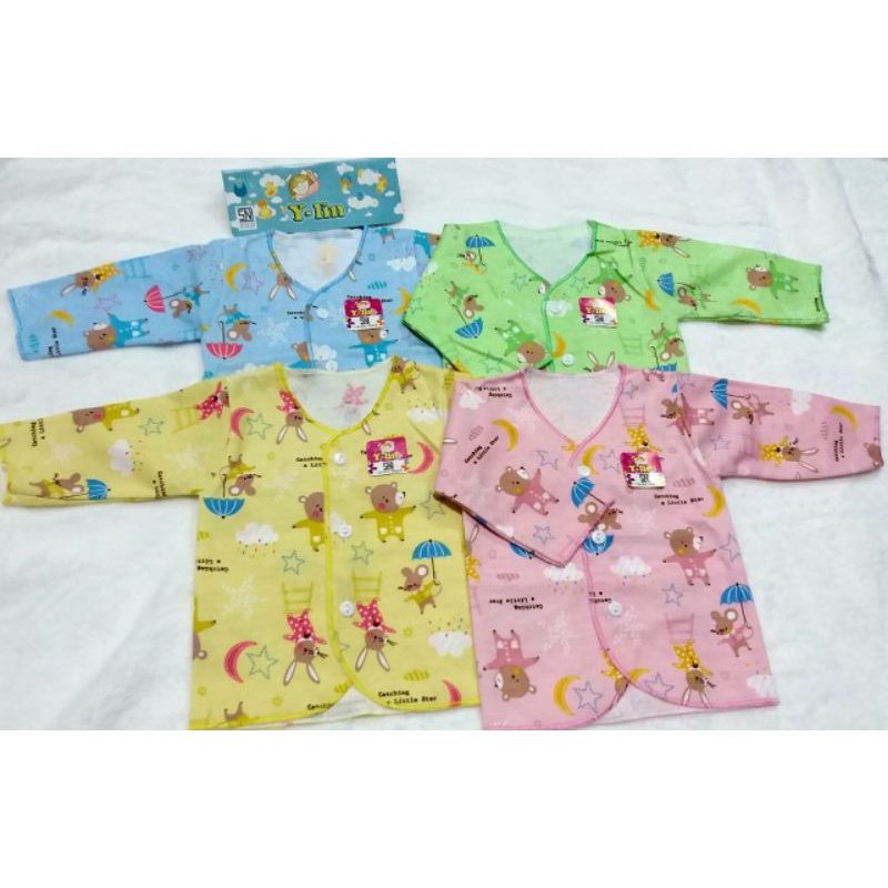 baju bayi Y-lin panjang print new born