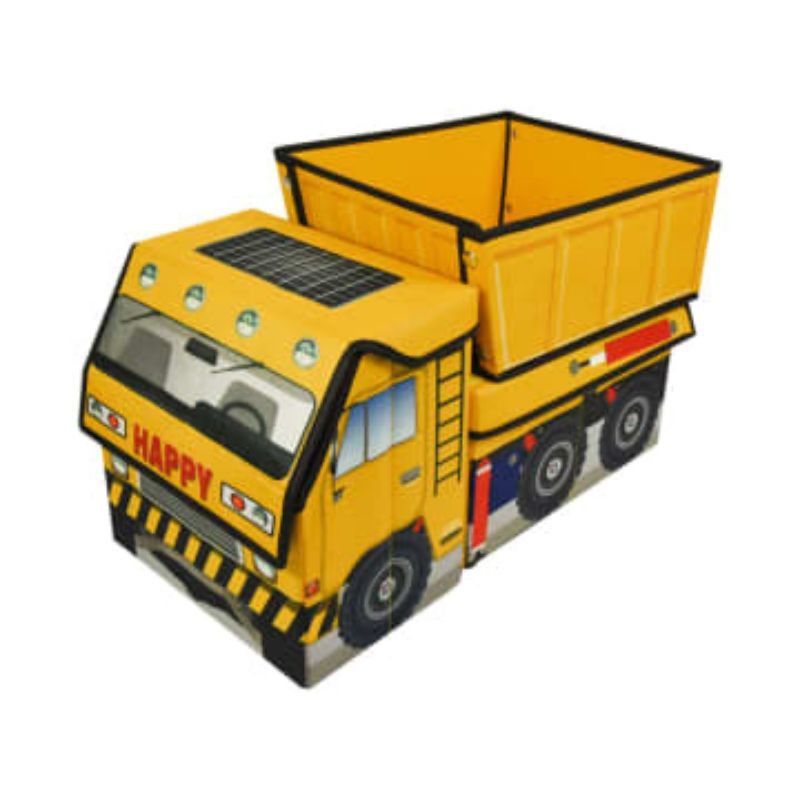 Krishome Kotak Penyimpanan Ottoman Kids Dumptruck - Kuning
