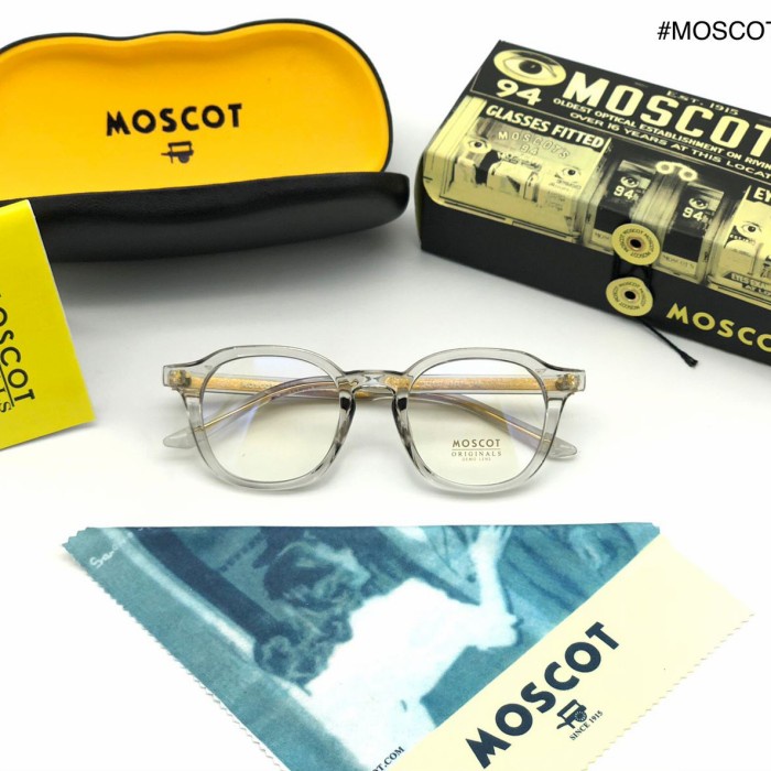 frame kacamata pria wanita moscot premium 2557 free lensa minus - SUPERSIN