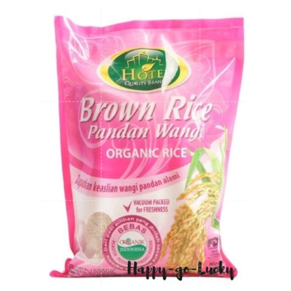 

Brown Rice Hotel ( Beras coklat / cokelat ) Beras Hotel Organic Organik Pandan Wangi