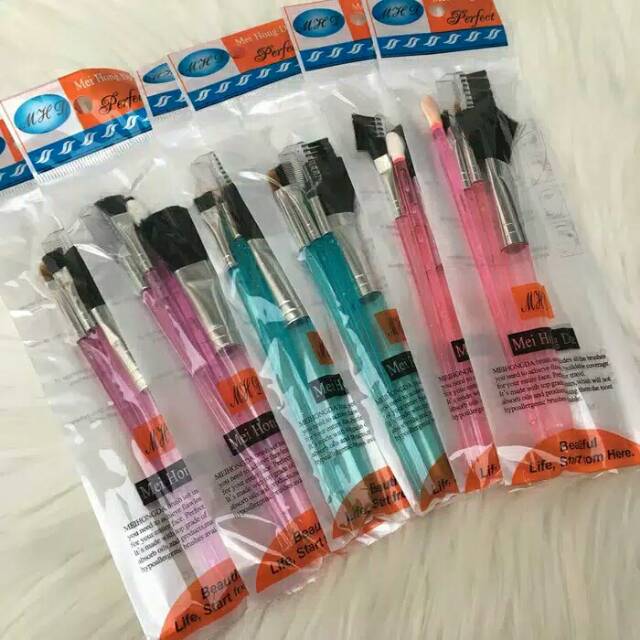 kuas makeup mini set 5pcs warna