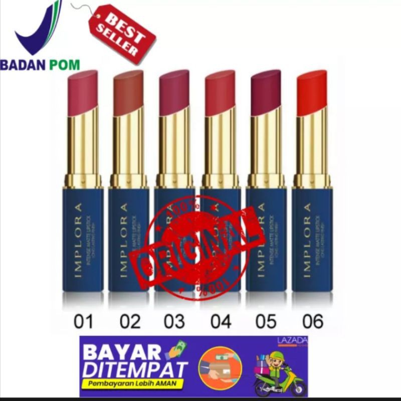 ORI LIPSTIK MATTE IMPLORA TAHAN LAMA TIDAK LUNTUR