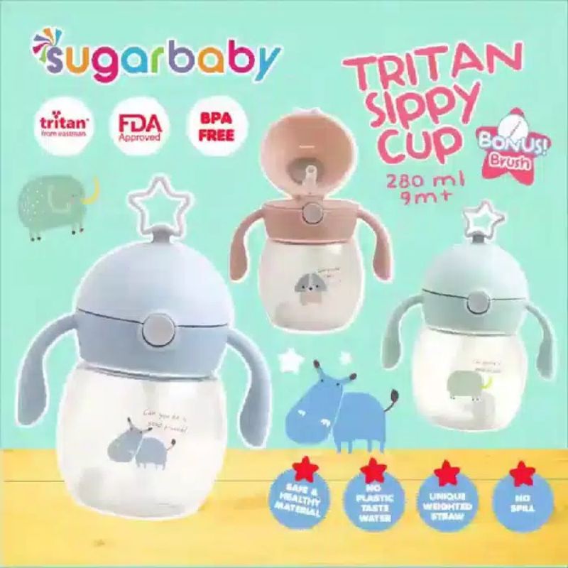 Sugar Baby TRITAN Sippy Cup(280 ML, 9M+)