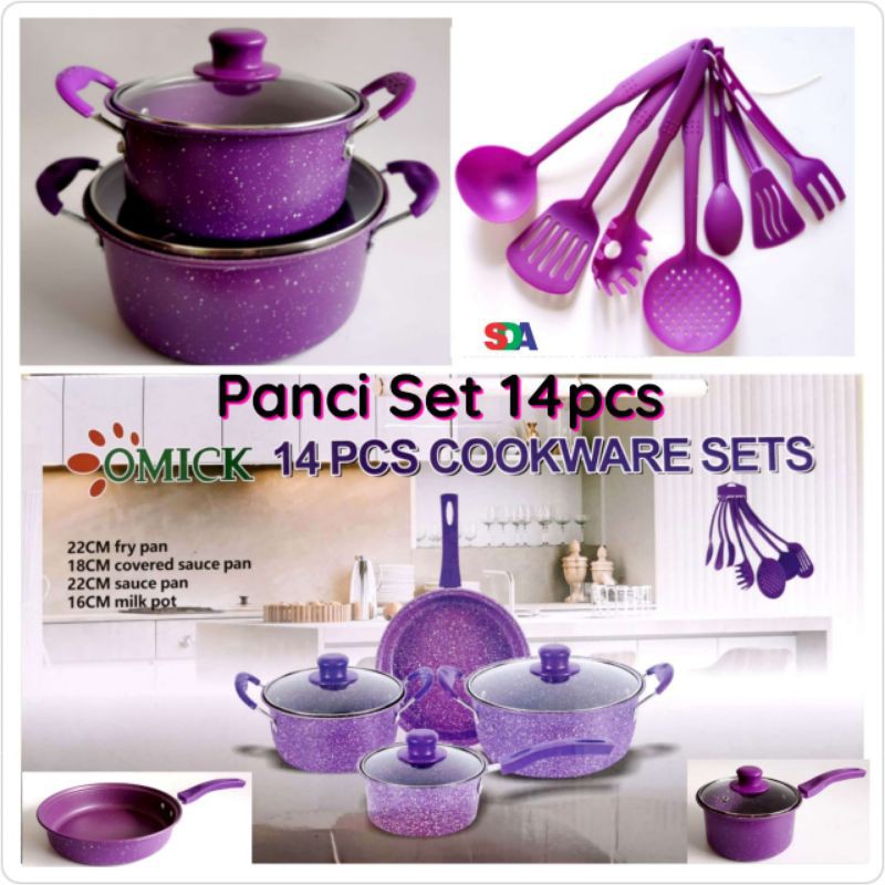 Omicko Panci Set Cookwaresets 14 pcs