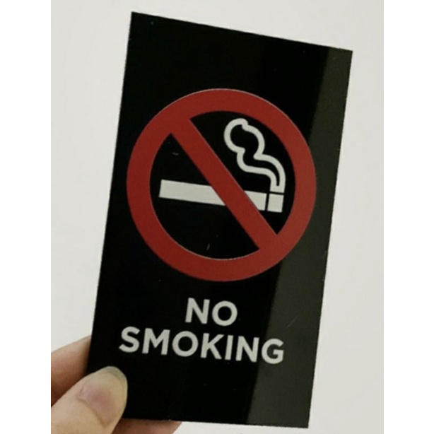 

Sign NO SMOKING Acrylic I Sign Board Akrilik UV Print